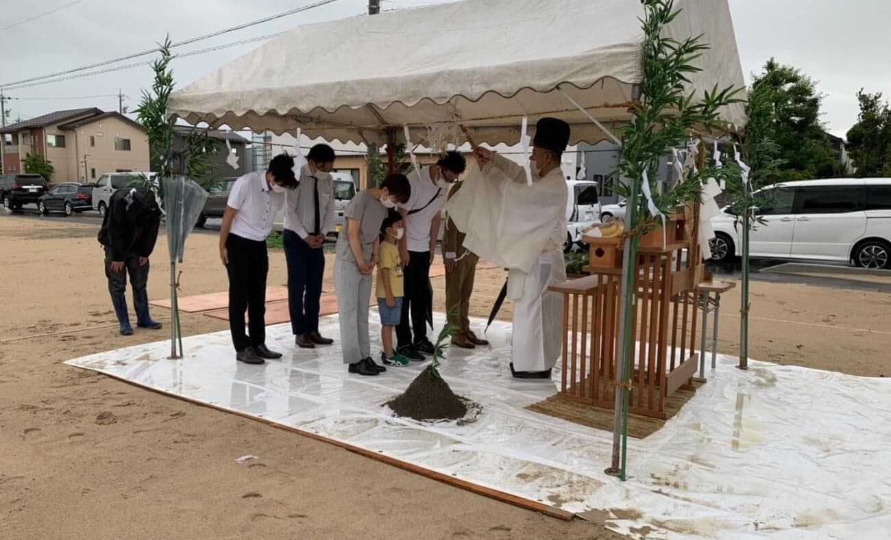 トミソー 地鎮祭の様子